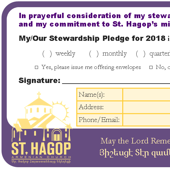 Stewardship Payment 2018